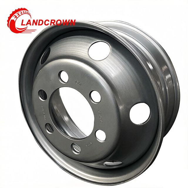 Jante de a&ccedil;o para caminh&atilde;o sem c&acirc;mara de ar de f&aacute;brica na China 19,5x6,75