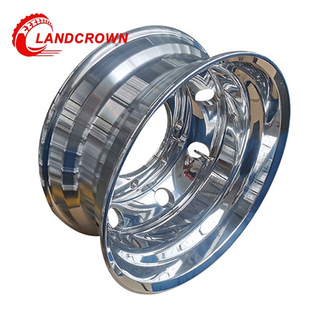 Llanta de cami&oacute;n de aluminio forjado 19.5x6.00 de f&aacute;brica de China para 8R19.5