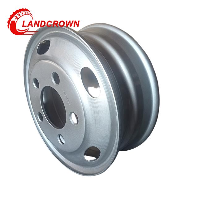 Jante de roda de caminh&atilde;o de a&ccedil;o sem c&acirc;mara de ar 17,5x6,75 para 235/75R17,5